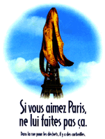 Социальная реклама, сделанная по заказу мэрии Парижа