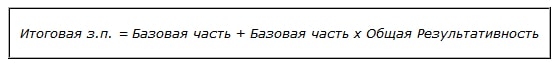 Формула расчета итоговой заработной платы